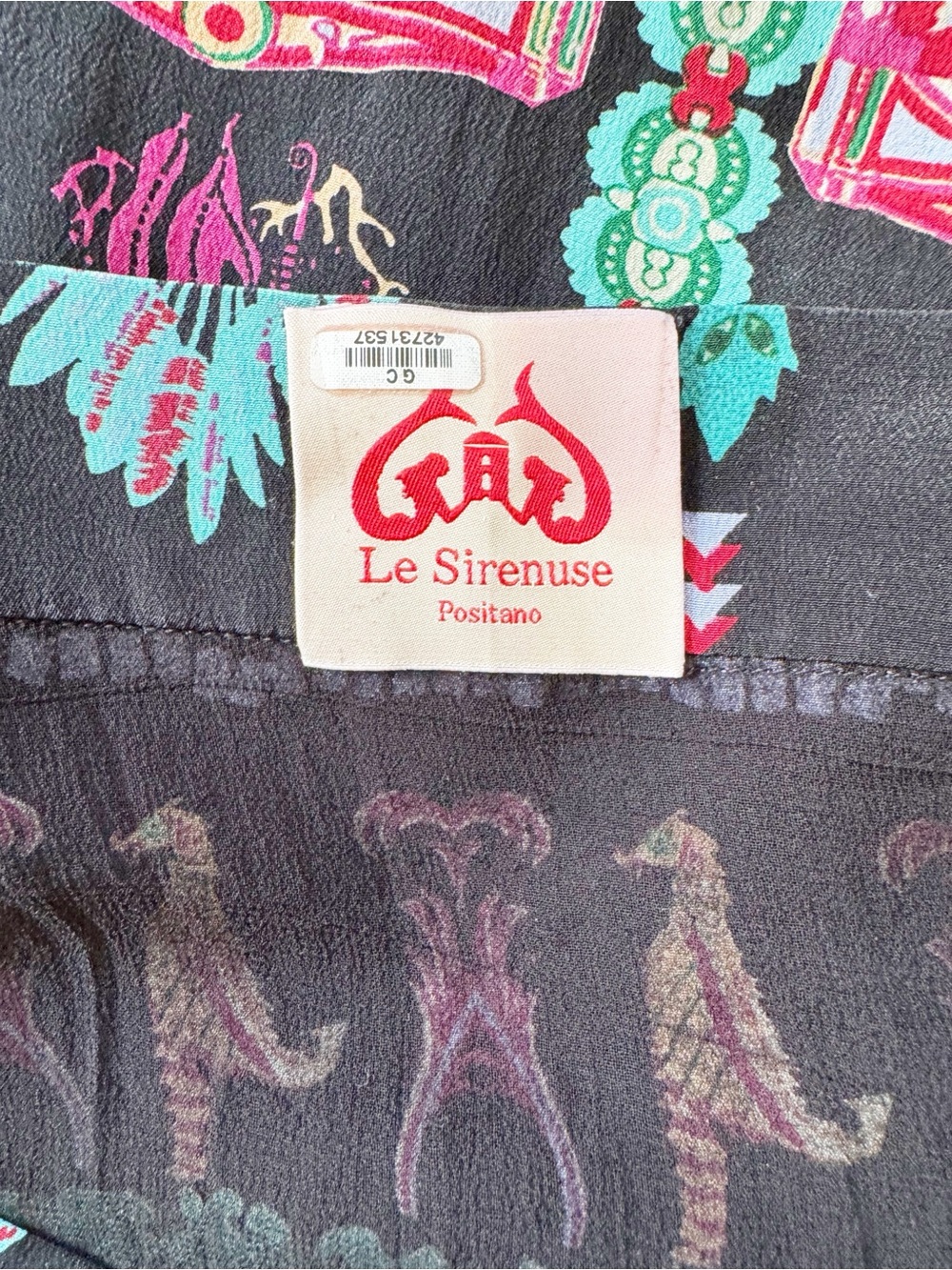 Emporio Sirenuse Positano Silk Maxi Skirt | IT 48 - Picture 7 of 9